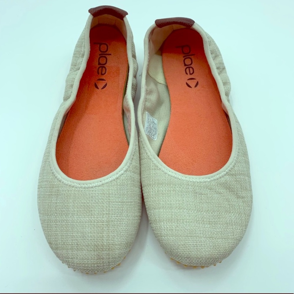 Plae Crosby ballet flats in dusty linen size 8